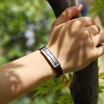 vintage men's leather cross bracelet-img3