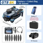Professional GT8 8K HD Dual Camera Drone FPV WiFi, Obstacle Avoidance, Brushless Motors, 20min Flight - Image 9
