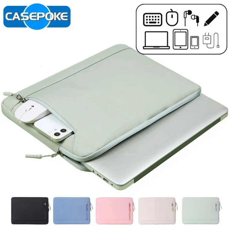 Laptop Sleeve Waterproof Case – 13.3 to 15.6 Inch Notebook Bag with Plush Lining