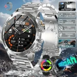 2026 Outdoor Smart Watch Men – 3ATM LED Flashlight BT Call Compass IP68 Tactical Gear - Image 14
