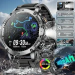 2026 Outdoor Smart Watch Men – 3ATM LED Flashlight BT Call Compass IP68 Tactical Gear - Image 16