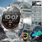 2026 Outdoor Smart Watch Men – 3ATM LED Flashlight BT Call Compass IP68 Tactical Gear - Image 17